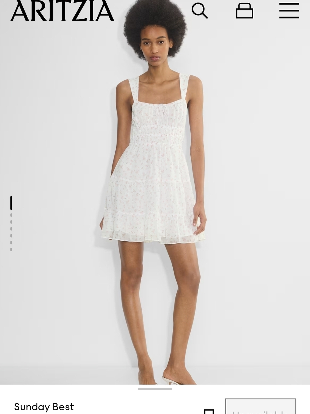 Aritzia Sunday Best Poplin Dress